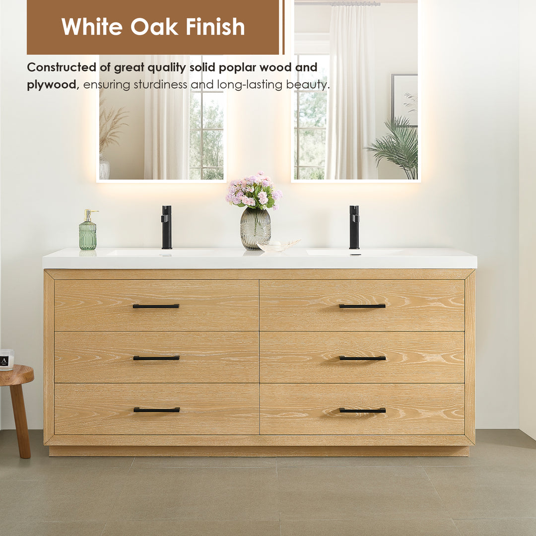 Sigrid 72" Double Bathroom Vanity