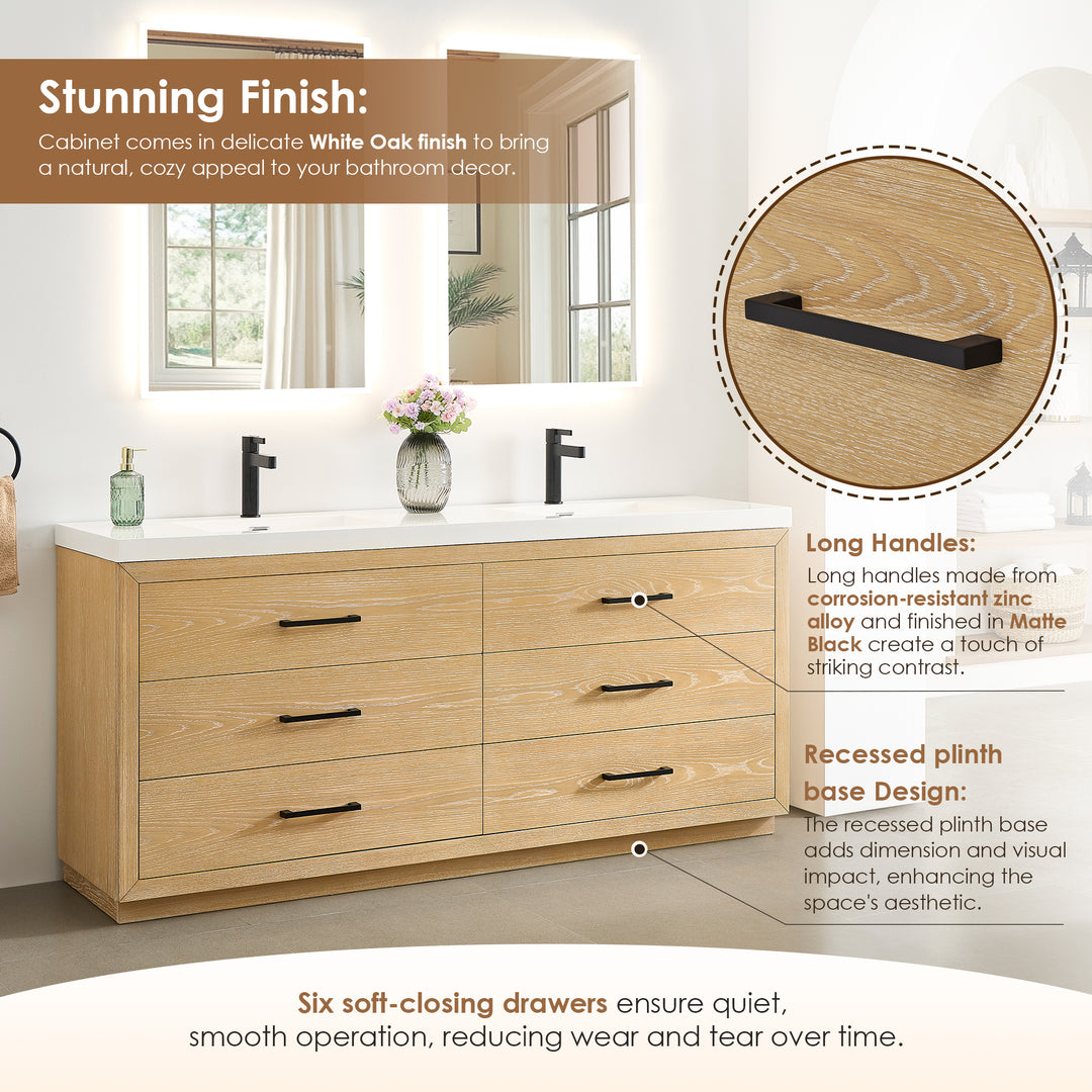 Sigrid 72" Double Bathroom Vanity
