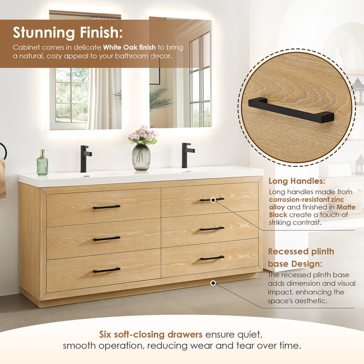 Sigrid 72" Double Bathroom Vanity