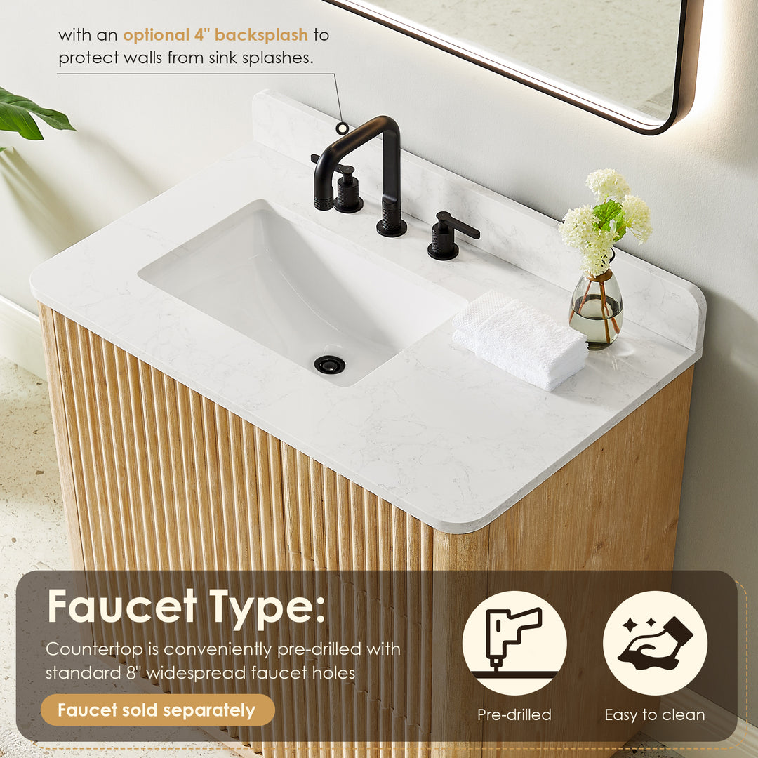 Clayton 36" Single Bathroom Vanity