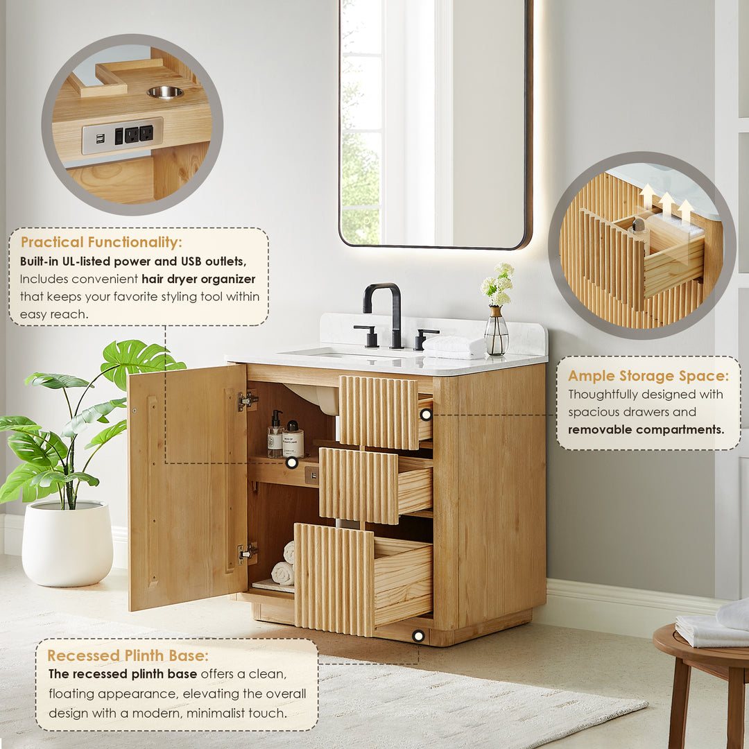 Clayton 36" Single Bathroom Vanity