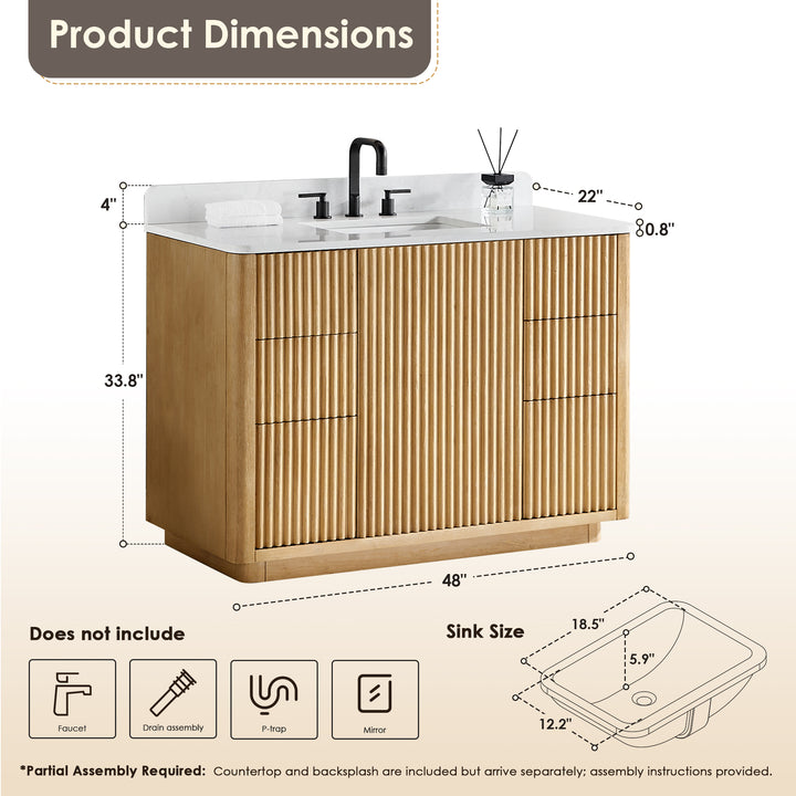 Clayton 48" Single Bathroom Vanity