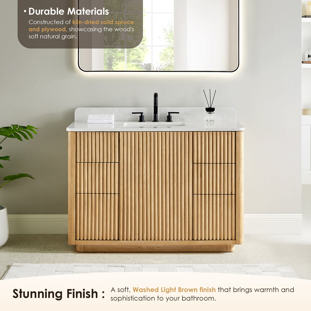 Clayton 48" Single Bathroom Vanity