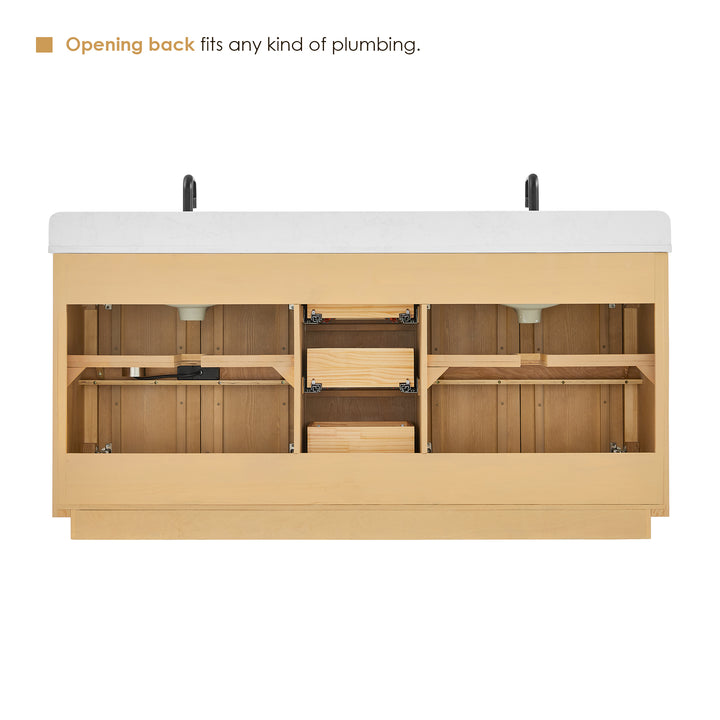 Clayton 72" Double Bathroom Vanity