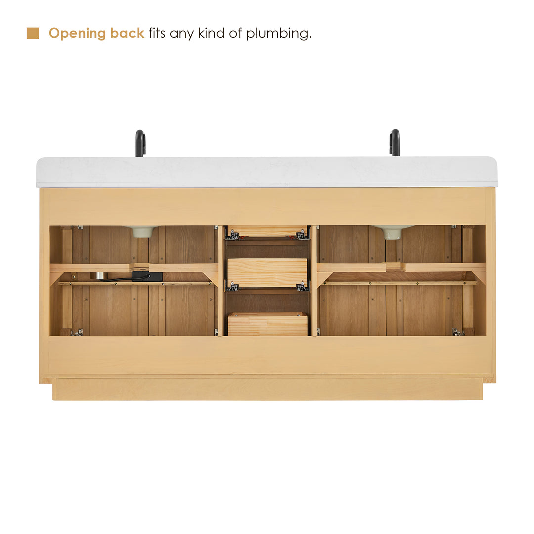 Clayton 72" Double Bathroom Vanity