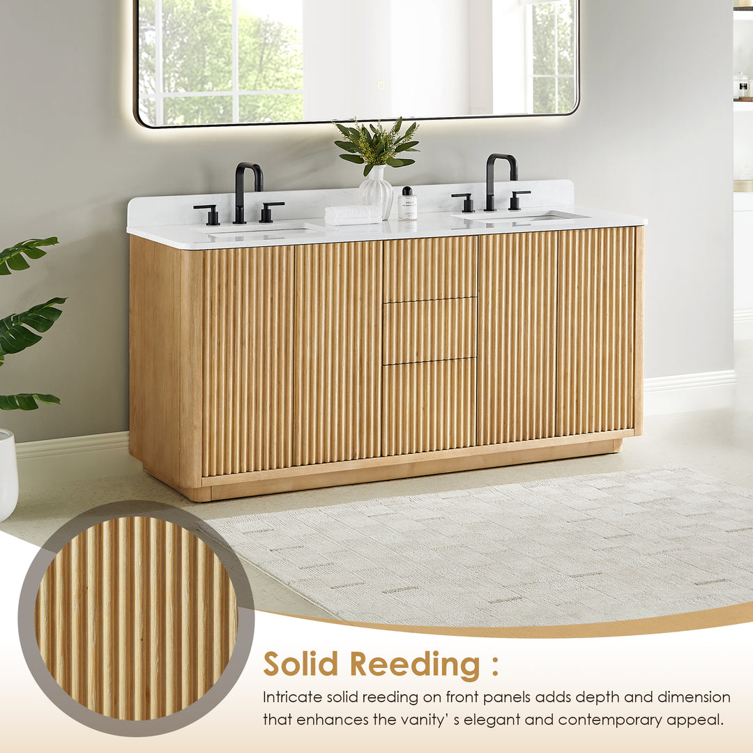 Clayton 72" Double Bathroom Vanity