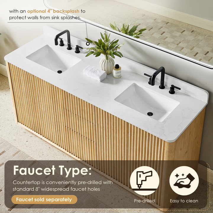 Clayton 72" Double Bathroom Vanity