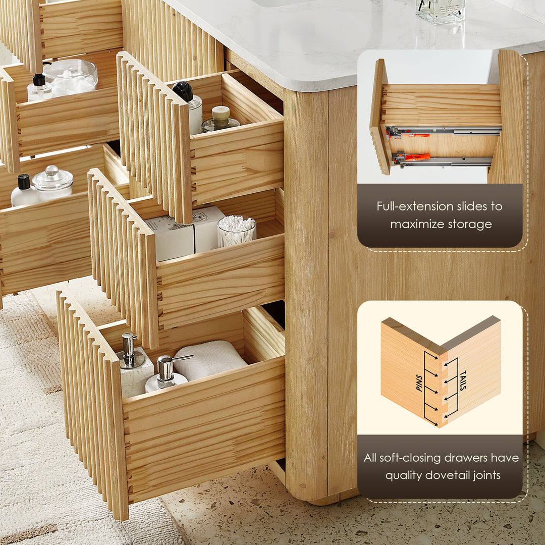 Clayton 84" Double Bathroom Vanity