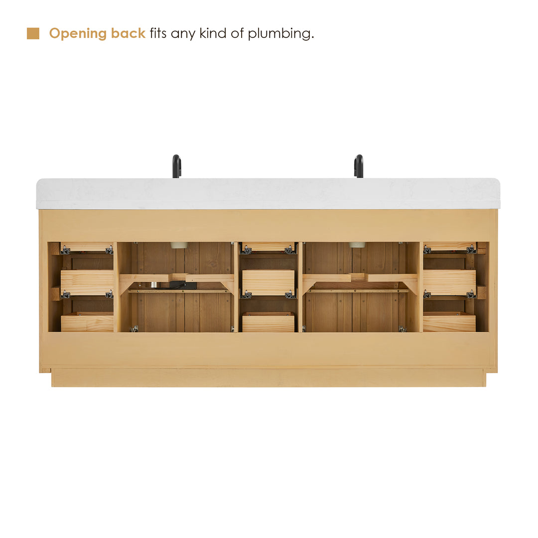 Clayton 84" Double Bathroom Vanity