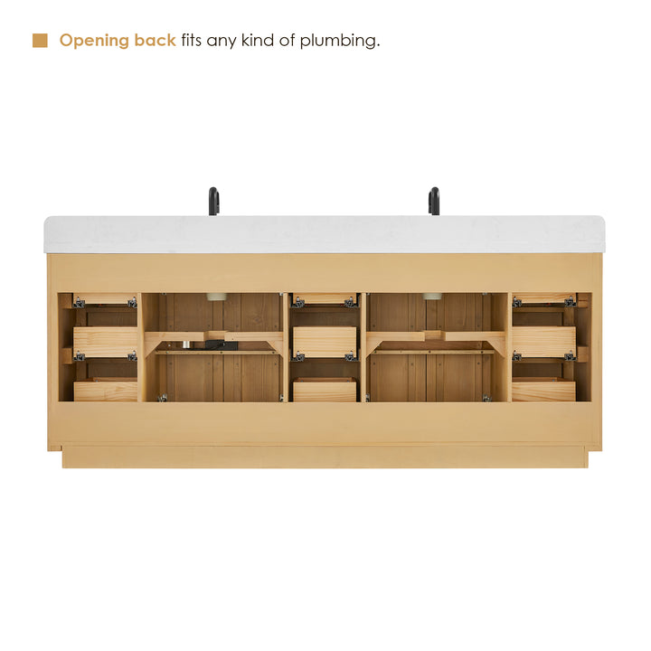 Clayton 84" Double Bathroom Vanity