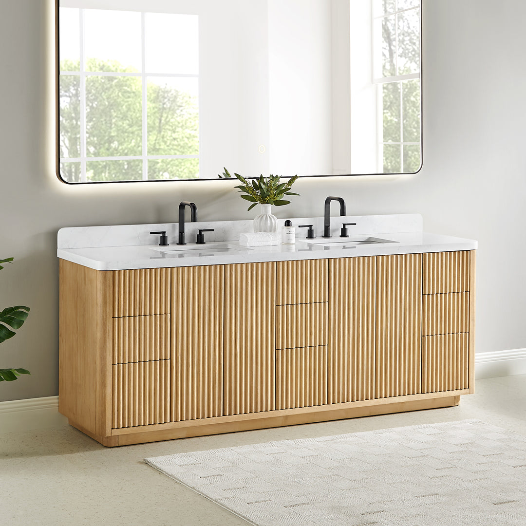 Clayton 84" Double Bathroom Vanity