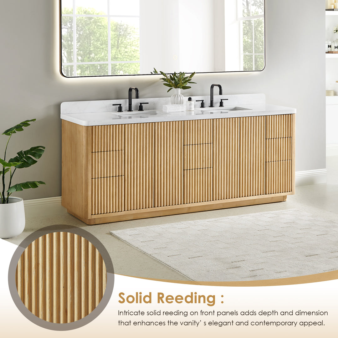 Clayton 84" Double Bathroom Vanity