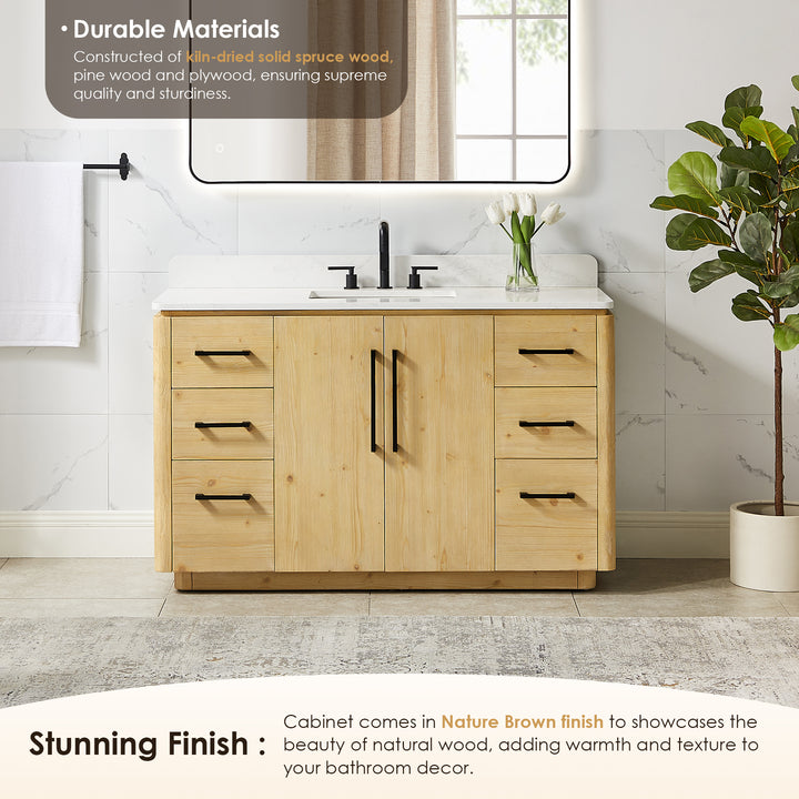 Serene 54" Single Bathroom Vanity