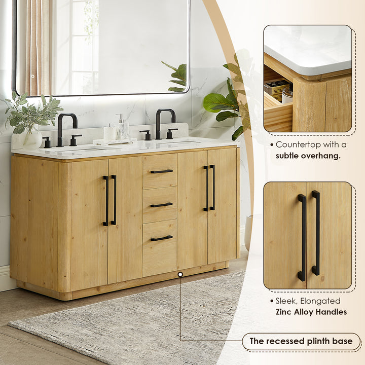 Serene 60" Double Bathroom Vanity