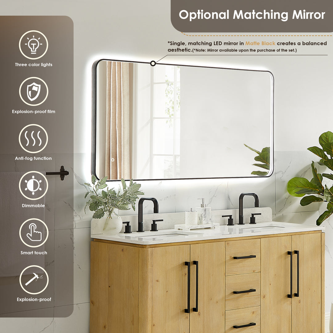 Serene 60" Double Bathroom Vanity