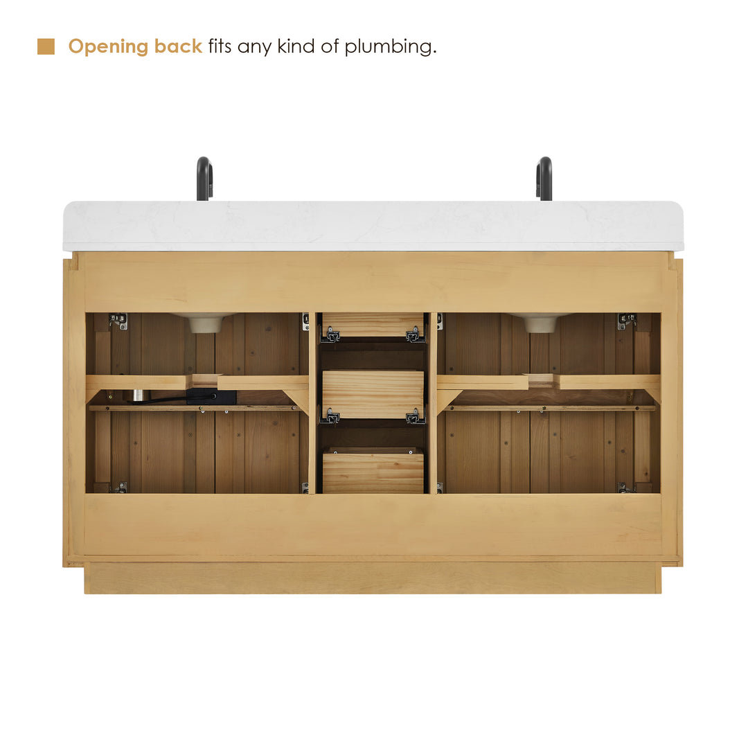 Serene 60" Double Bathroom Vanity