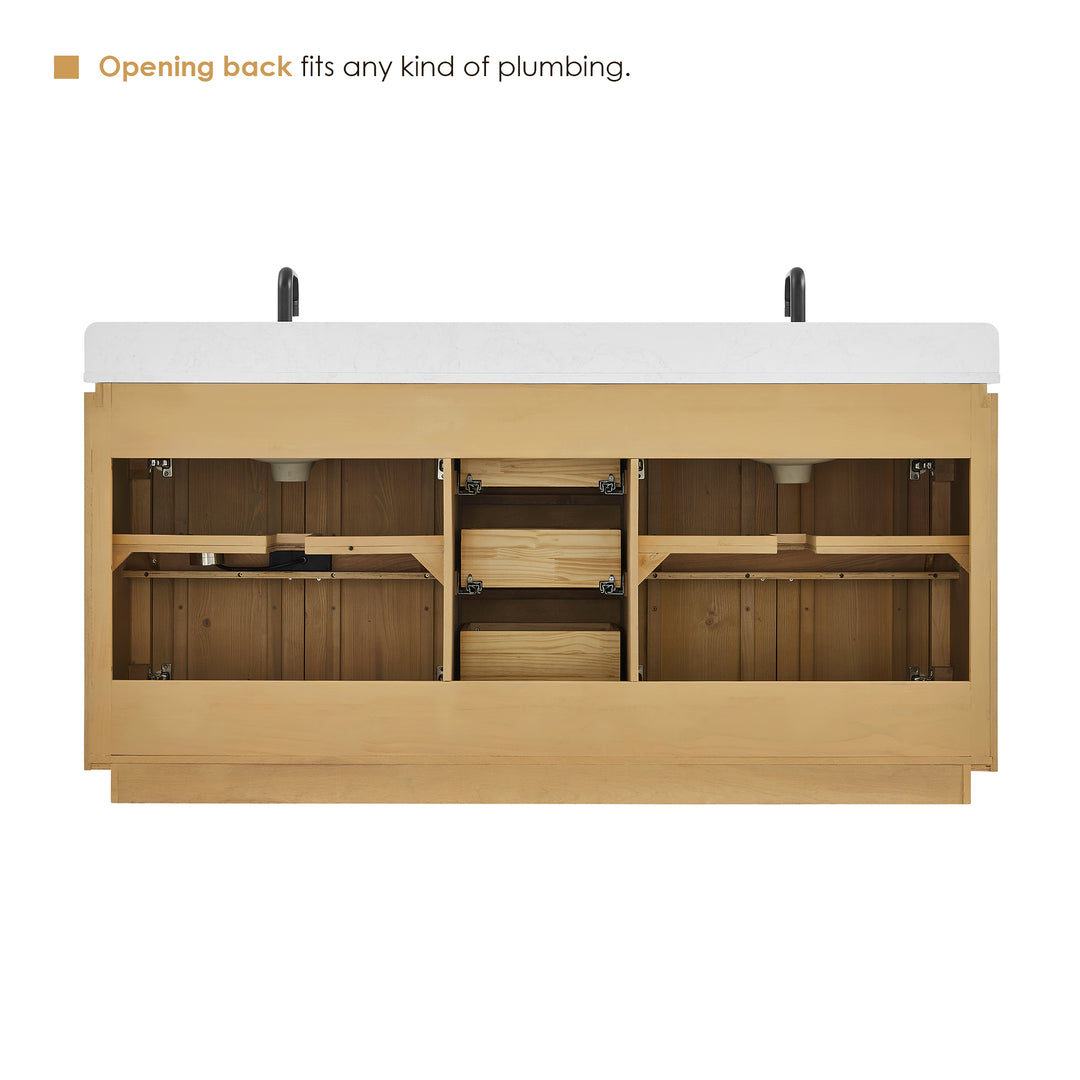 Serene 72" Double Bathroom Vanity