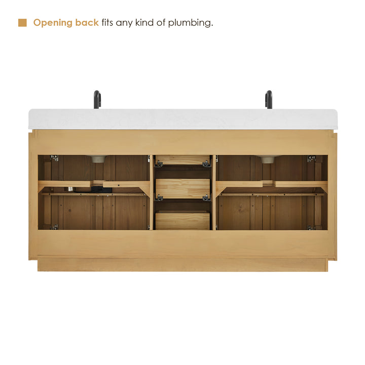 Serene 72" Double Bathroom Vanity