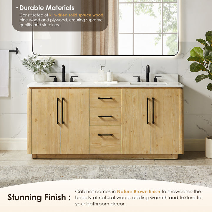 Serene 72" Double Bathroom Vanity