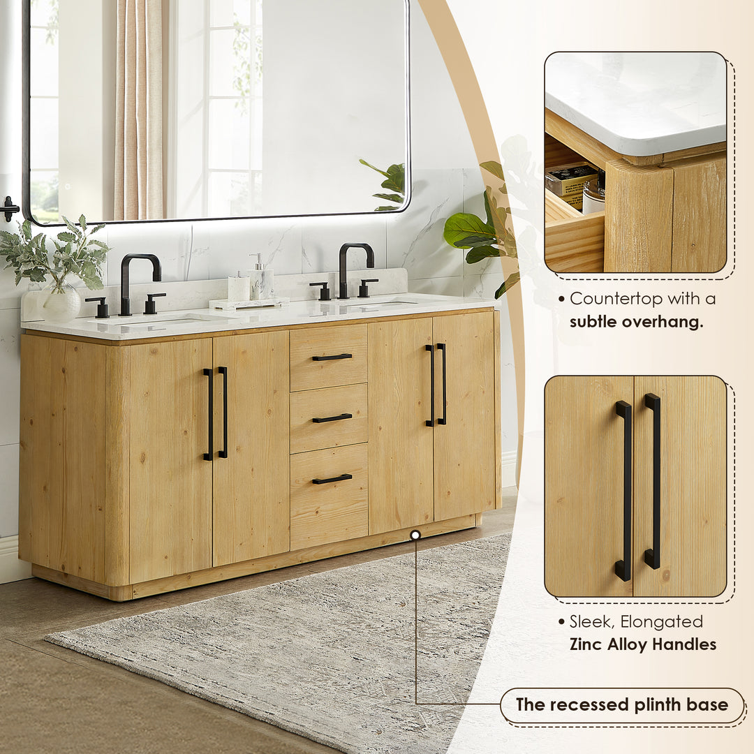 Serene 72" Double Bathroom Vanity