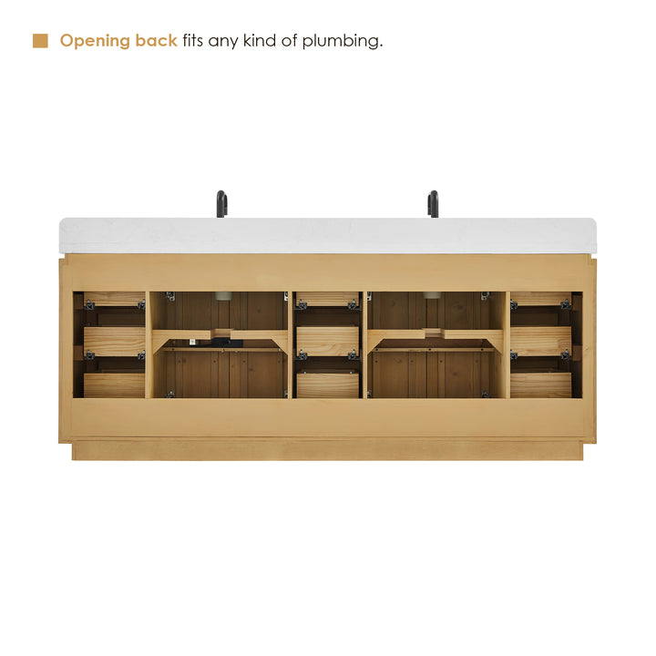 Serene 84" Double Bathroom Vanity