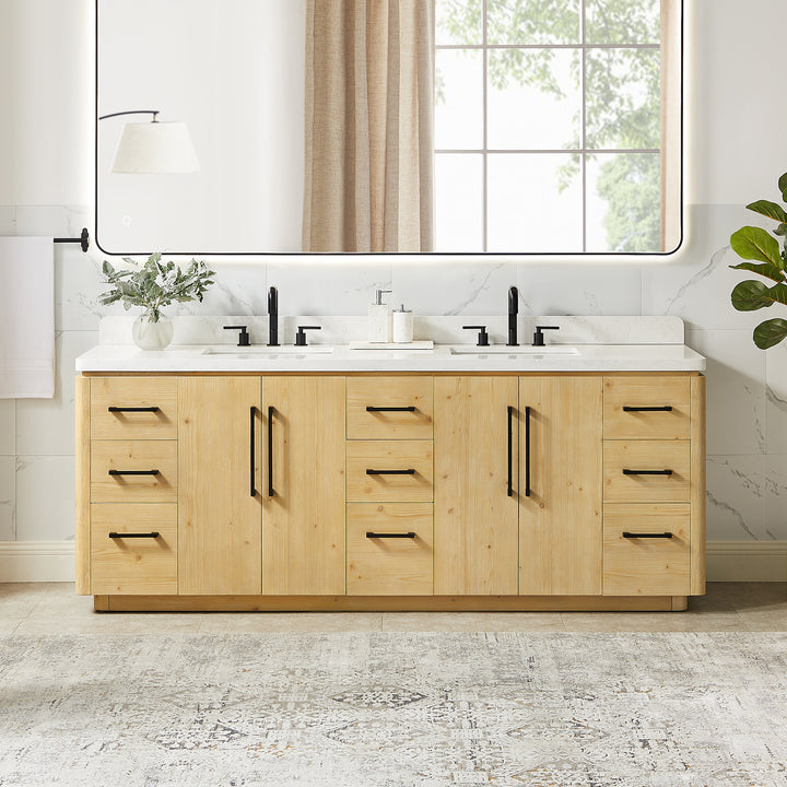 Serene 84" Double Bathroom Vanity
