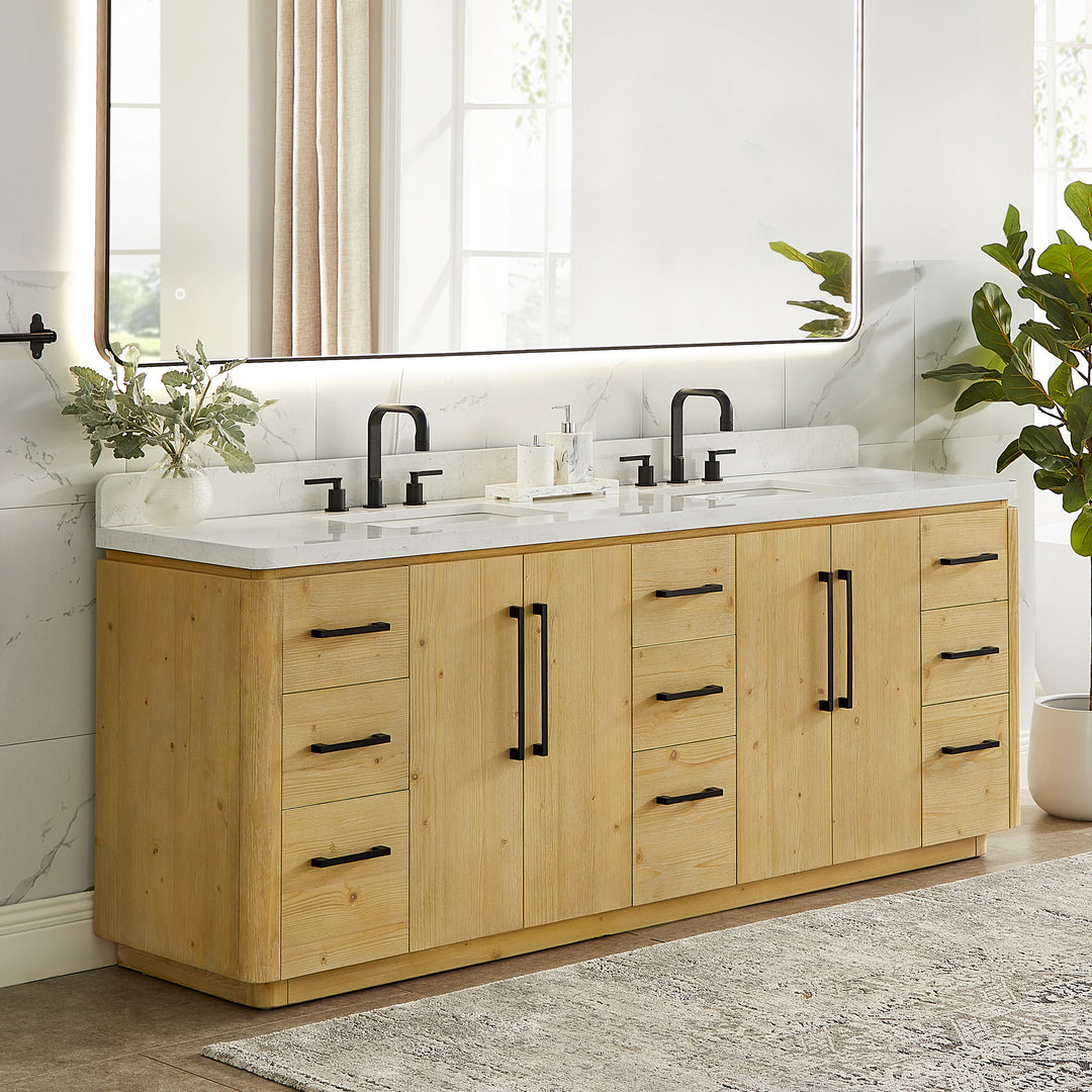 Serene 84" Double Bathroom Vanity