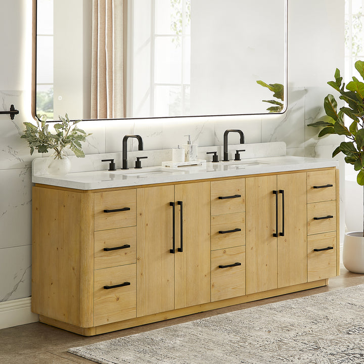Serene 84" Double Bathroom Vanity