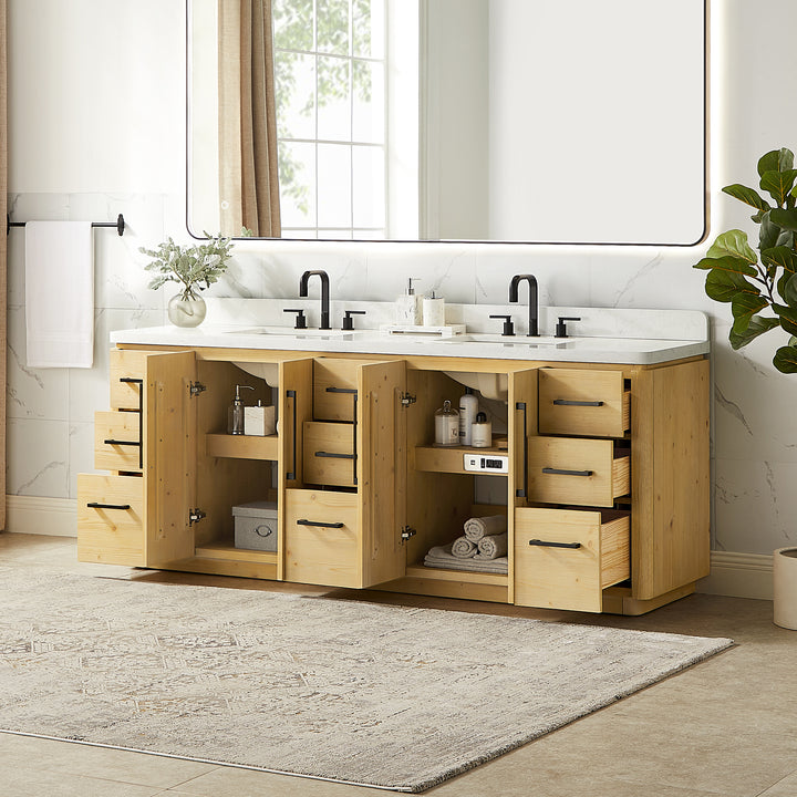 Serene 84" Double Bathroom Vanity