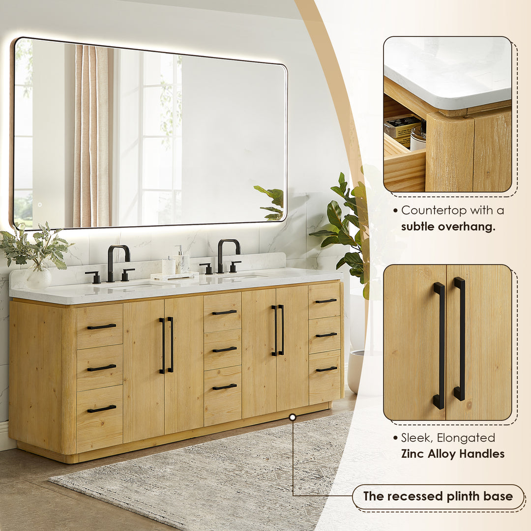 Serene 84" Double Bathroom Vanity