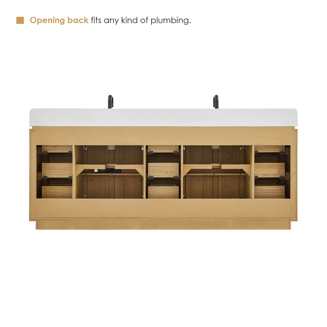 Serene 84" Double Bathroom Vanity