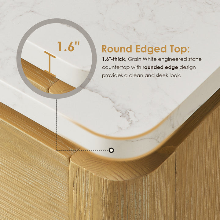 Serene 84" Double Bathroom Vanity