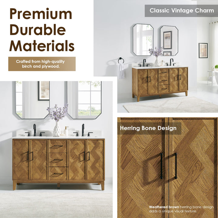 Clara 60" Double Bathroom Vanity