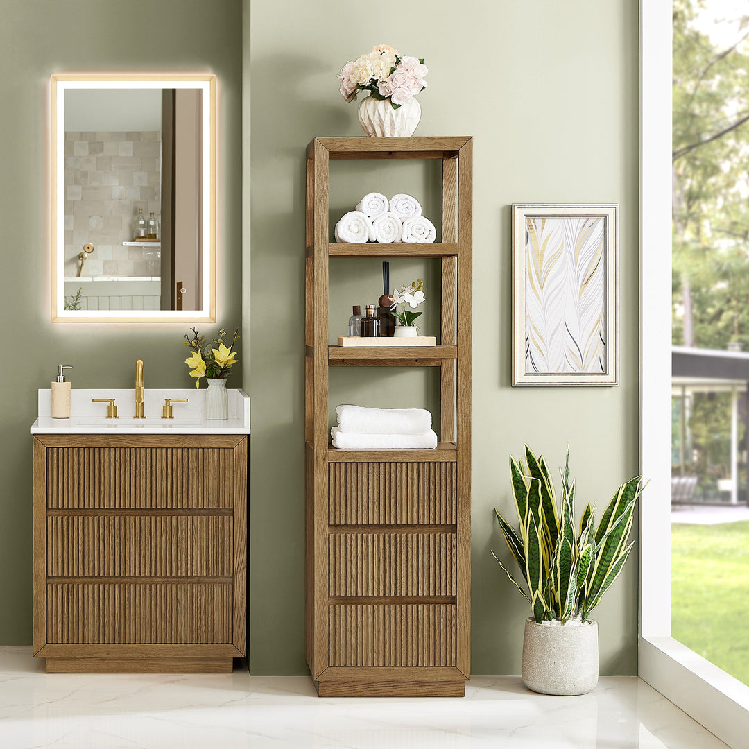 Navan 20" Freestanding Linen Cabinet