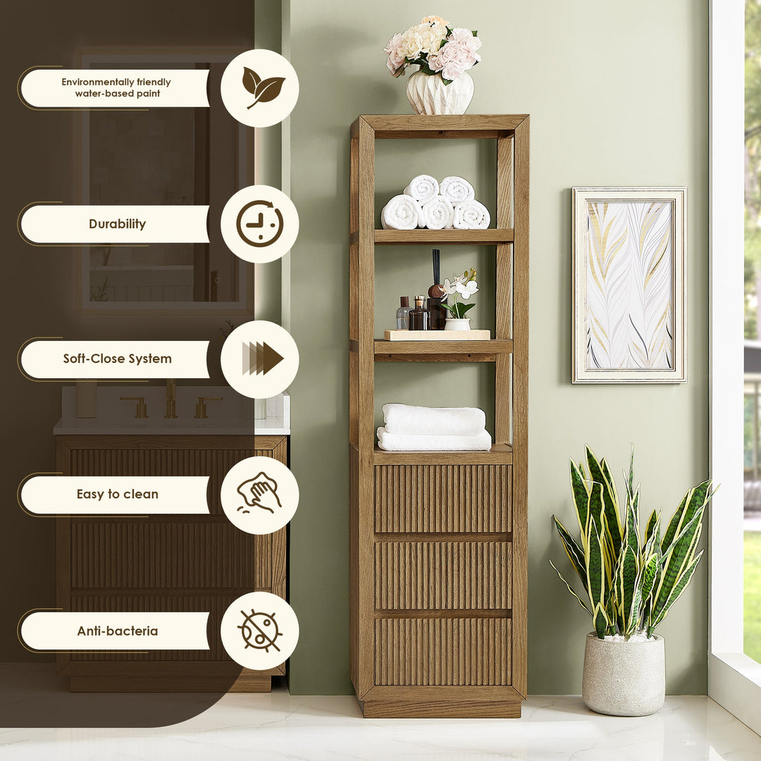 Navan 20" Freestanding Linen Cabinet