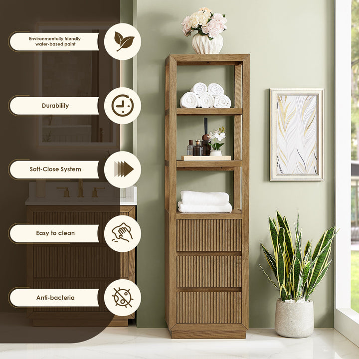 Navan 20" Freestanding Linen Cabinet