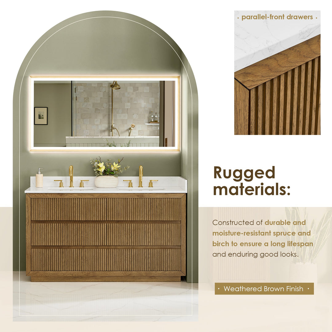 Navan 60" Double Bathroom Vanity