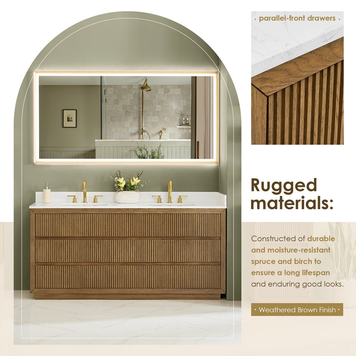 Navan 72" Double Bathroom Vanity