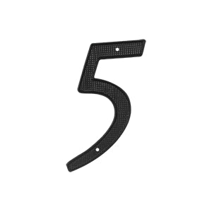 Deltana Architectural Hardware Home Accessories 4" Numbers Zinc Die-Cast, Black each