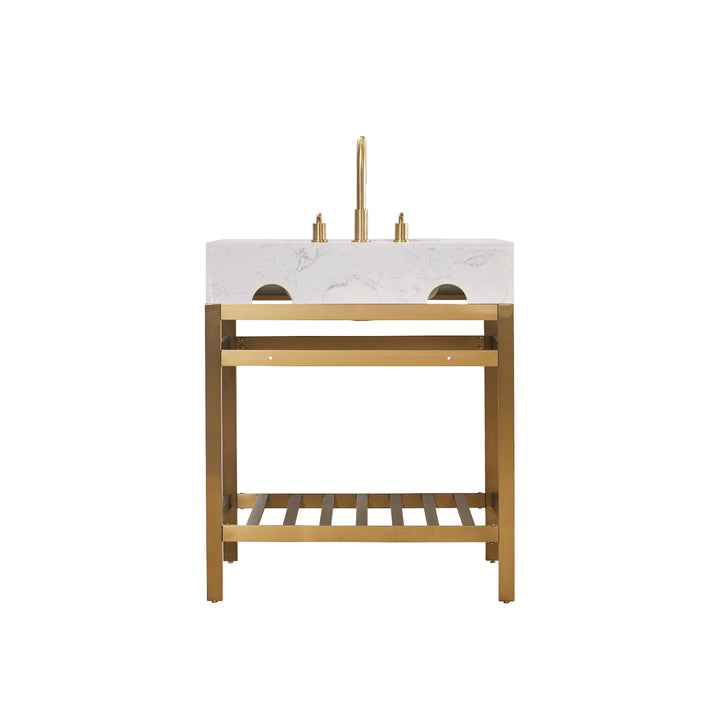 Merano 30" Single Stainless Steel Vanity Console