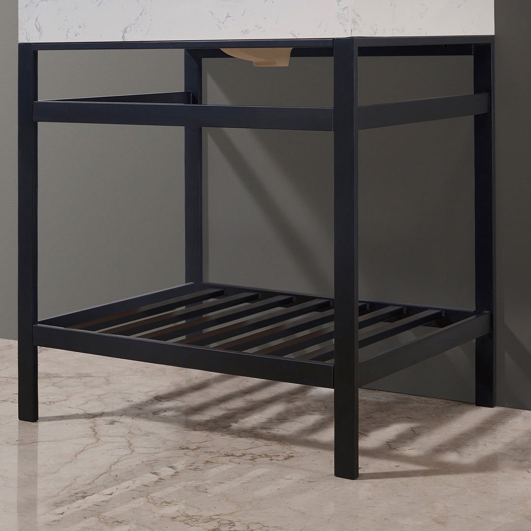 Merano 30" Single Stainless Steel Vanity Console