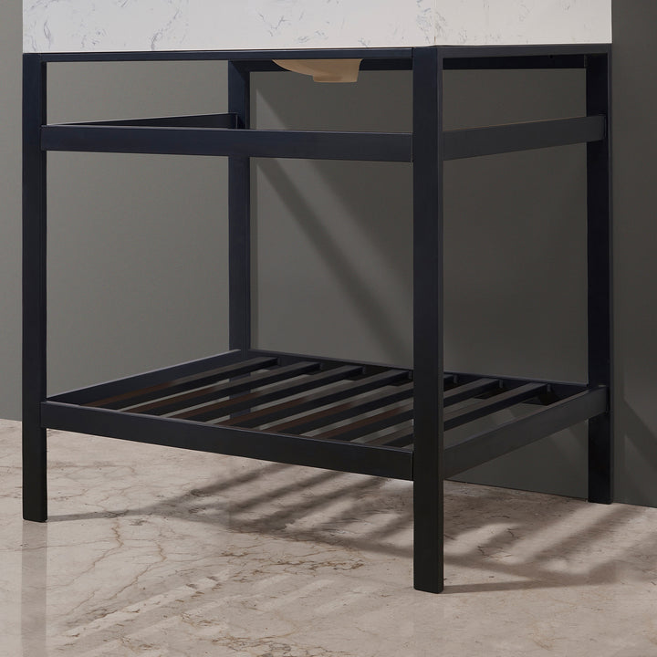 Merano 30" Single Stainless Steel Vanity Console