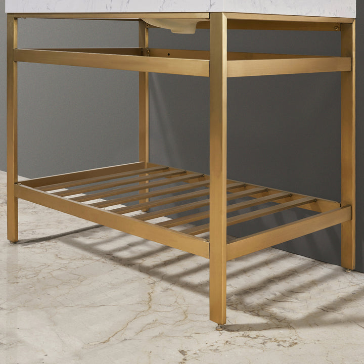 Merano 36" Single Stainless Steel Vanity Console