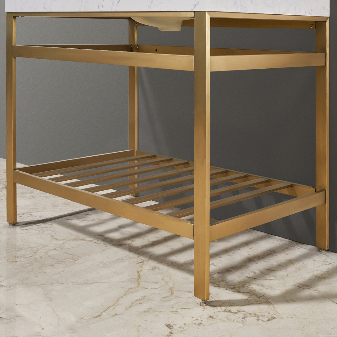 Merano 36" Single Stainless Steel Vanity Console