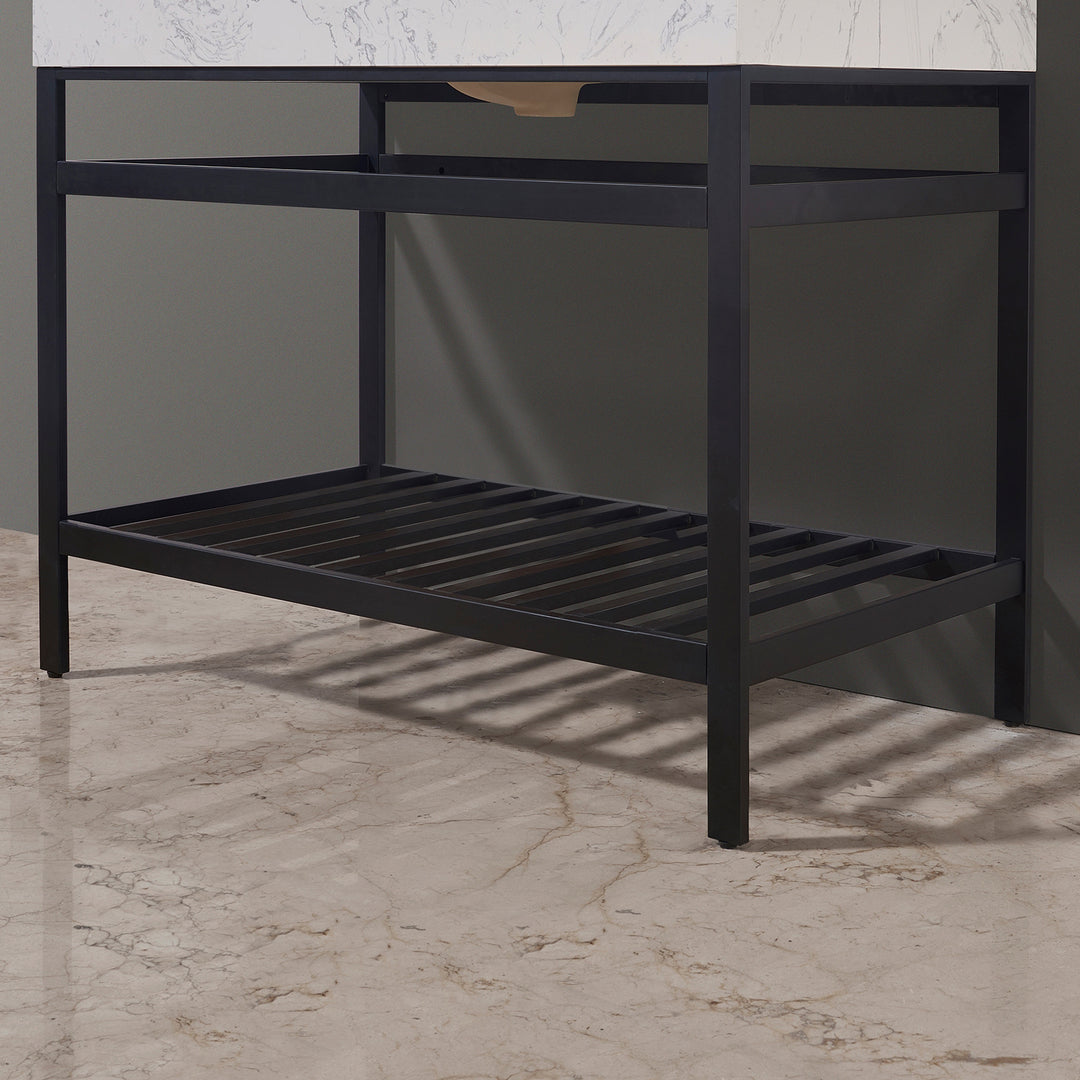 Merano 42" Single Stainless Steel Vanity Console