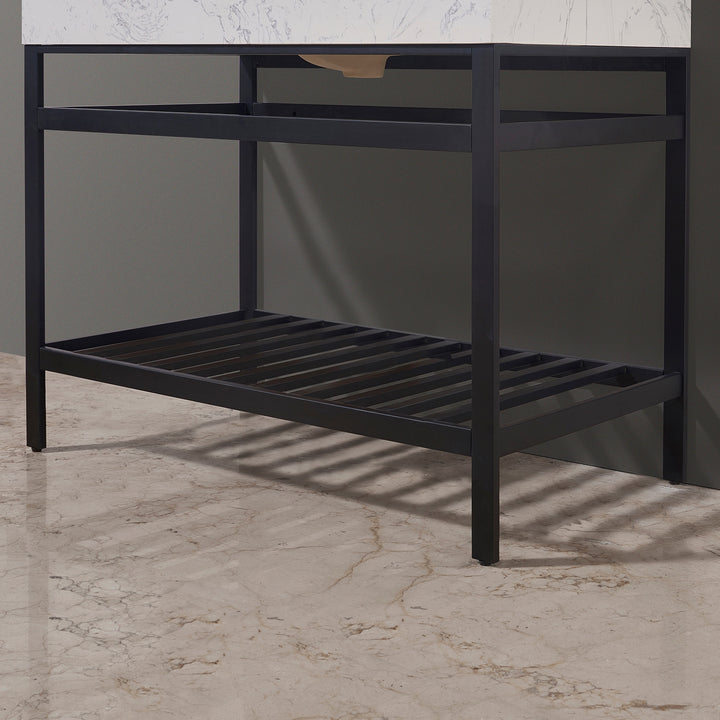 Merano 42" Single Stainless Steel Vanity Console