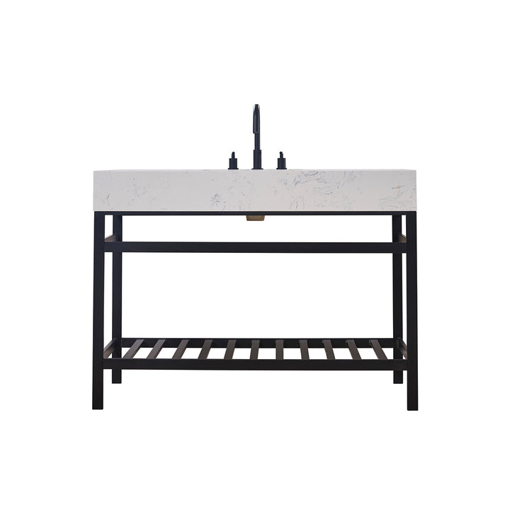 Merano 48" Single Stainless Steel Vanity Console