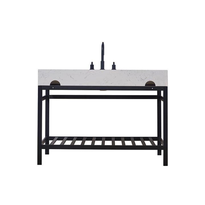 Merano 48" Single Stainless Steel Vanity Console