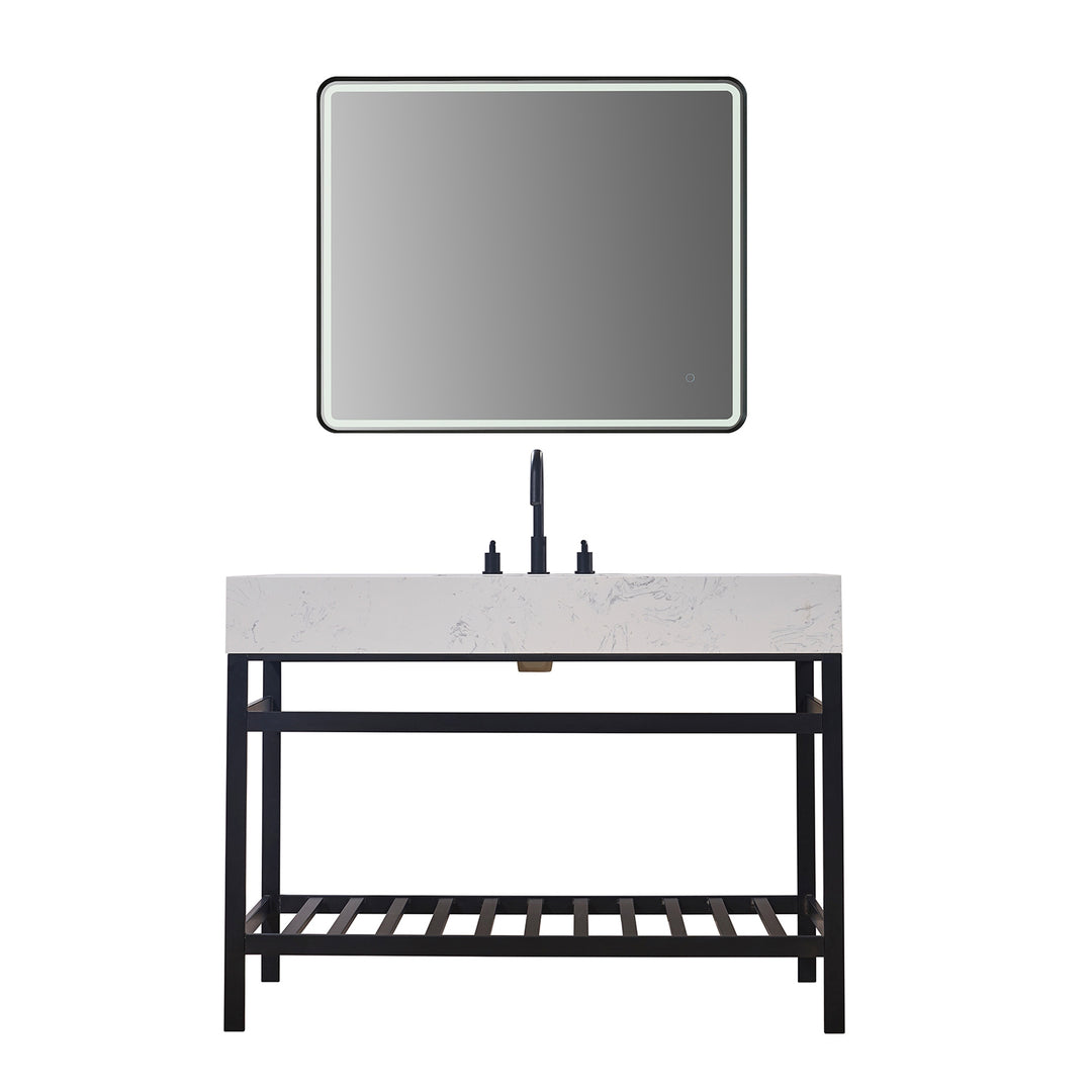 Merano 48" Single Stainless Steel Vanity Console