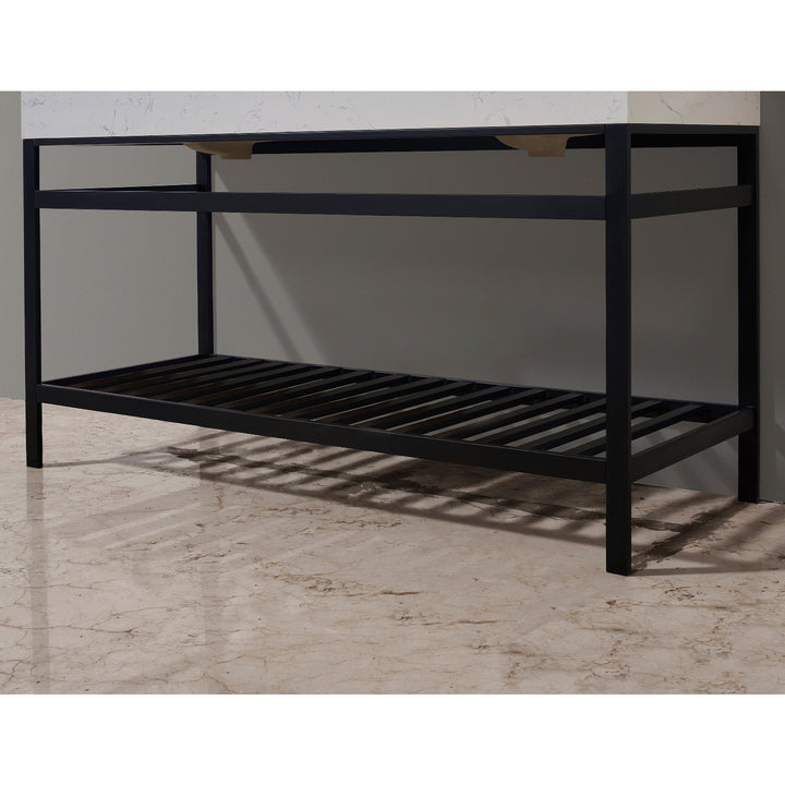 Merano 60" Double Stainless Steel Vanity Console